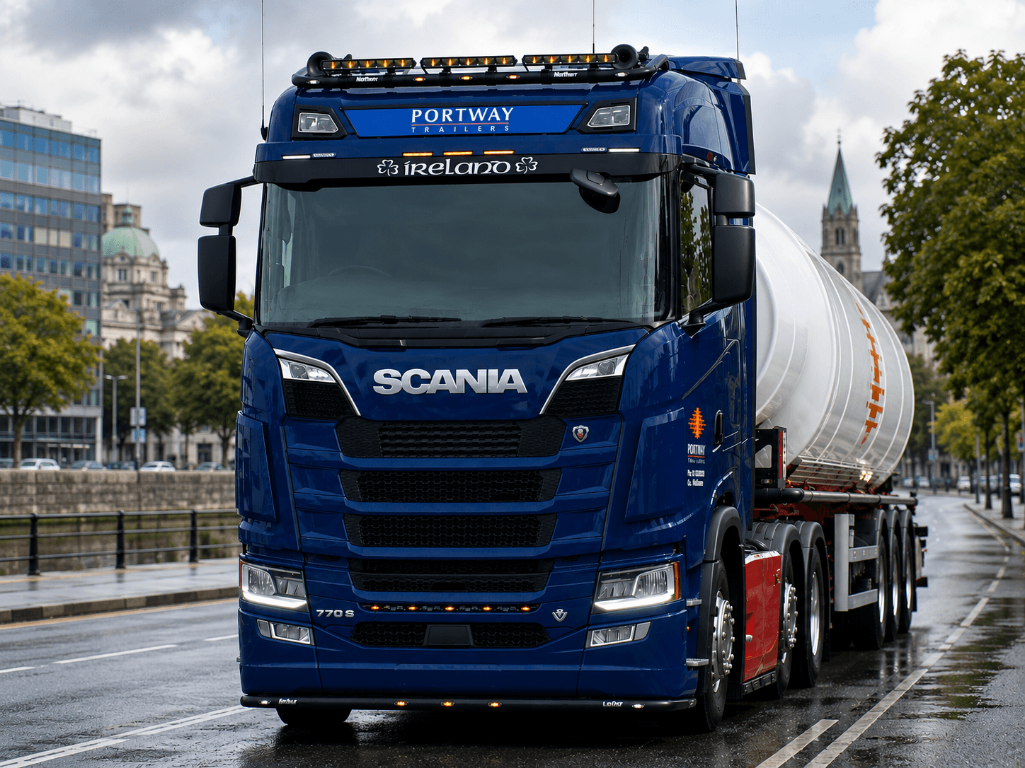 White Portway Volvo fuel distribution tanker