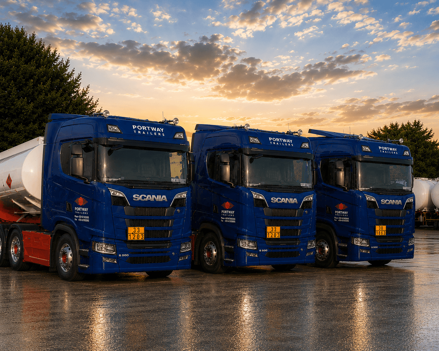Modern Portway Trailers fleet