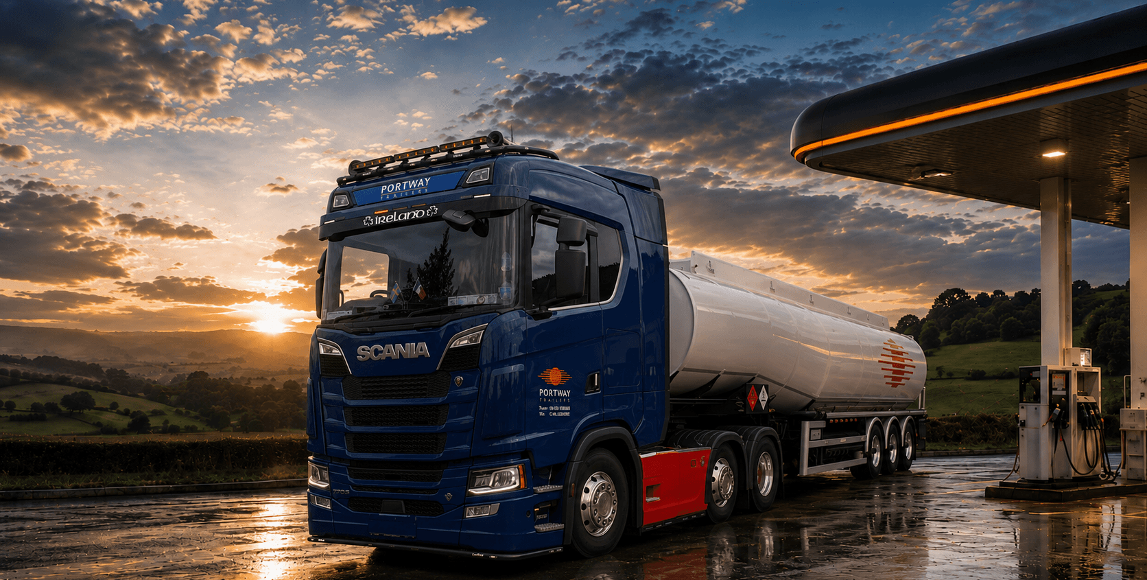 Portway fuel tanker operating safely
