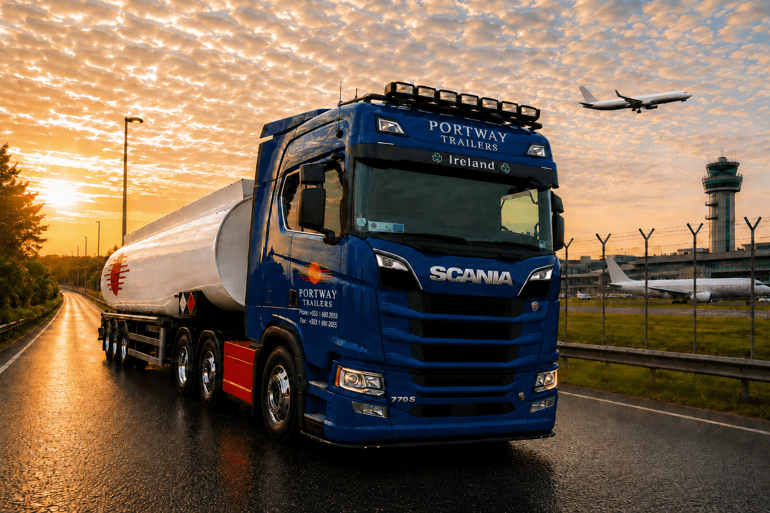 Portway aviation fuel transport operation