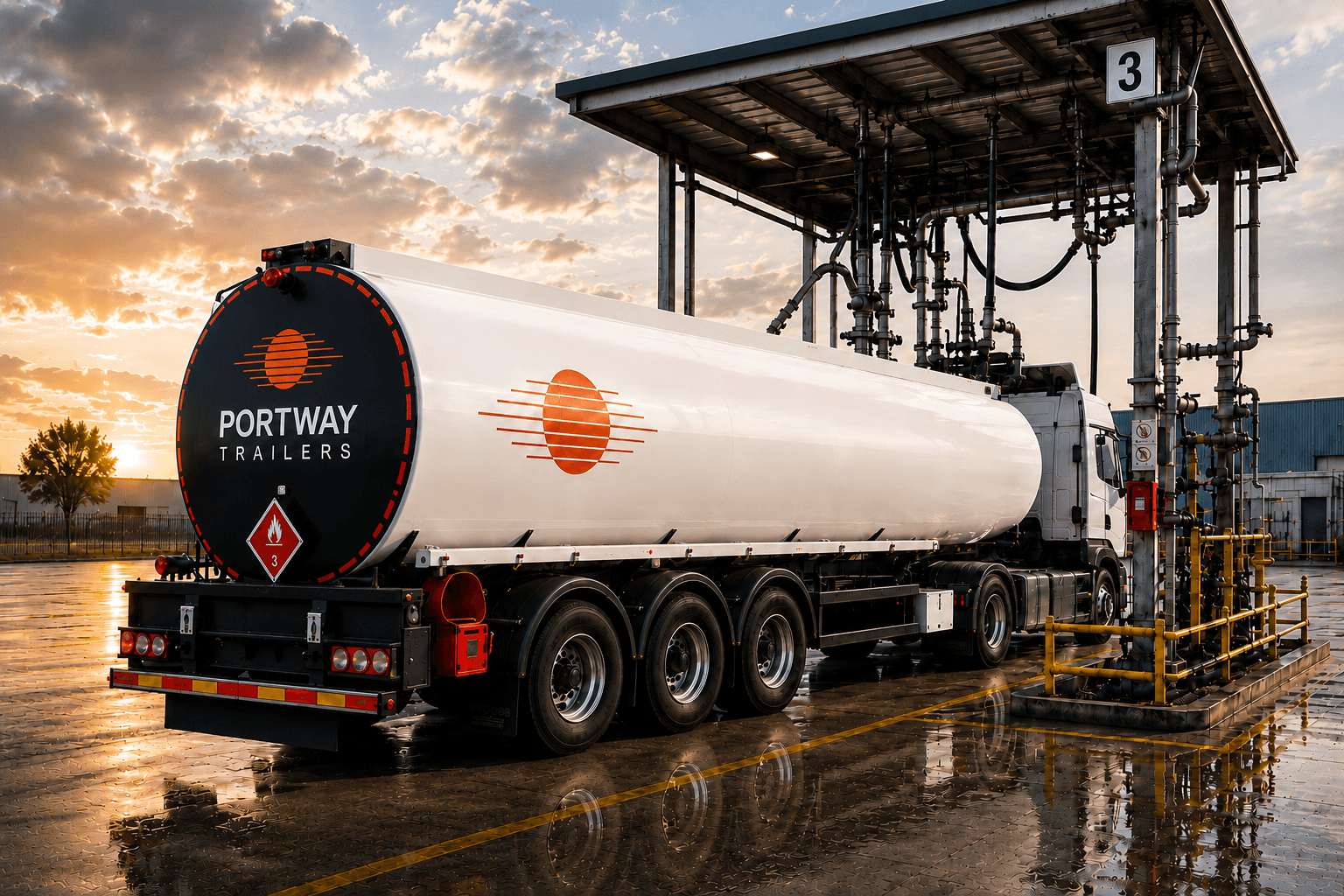 Portway fuel distribution tanker operating across Ireland